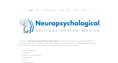 Desktop Screenshot of neuropsychnewmexico.com